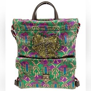 Gucci Brocade Animalier Bow backpack
